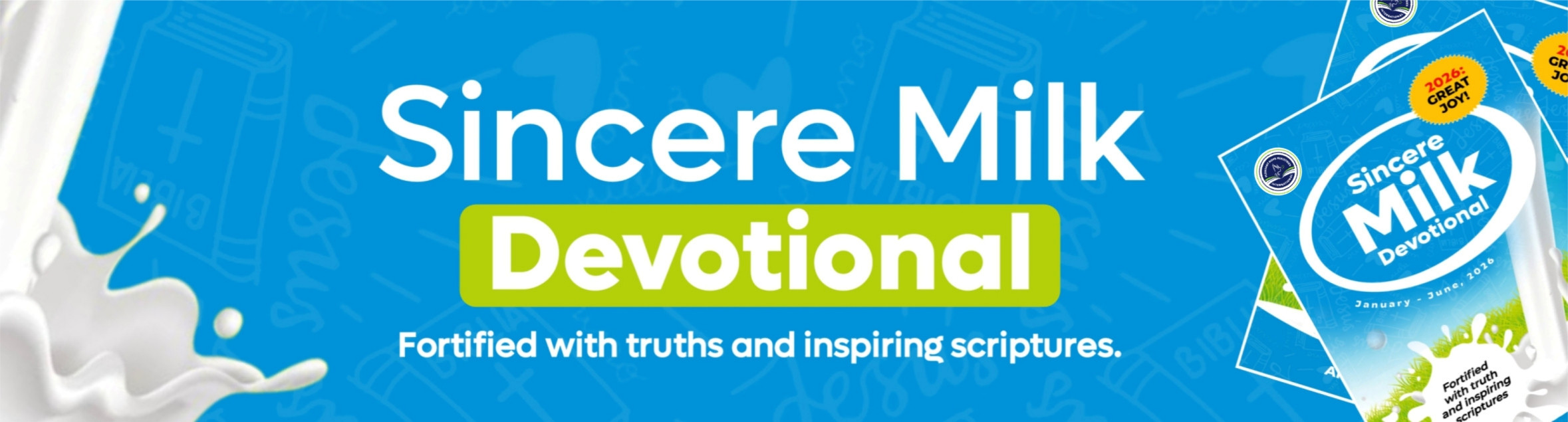 Sincere Milk Devotional Banner